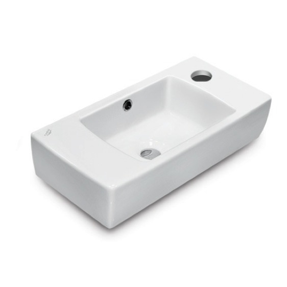 Nameeks City Wall Mounted Bathroom Sink in White Nameeks City Wall Mounted Bathroom Sink in White