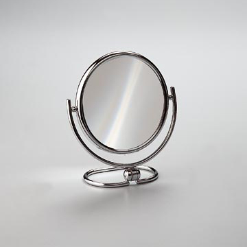 Makeup Mirror, Windisch 99122, Brass Double Face 3x or 5x Magnifying Mirror