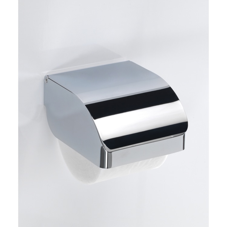 Toilet Paper Holder, Modern, Matte Black, with Shelf, Malta Gedy 2039-14 by Nameeks