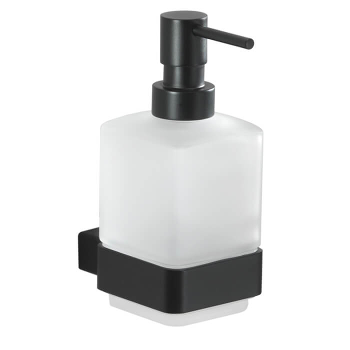 Gedy GEDYTI81-02 TI81-02 Designer Hand Soap Dispenser-White and Glass TI81-02 Wh 