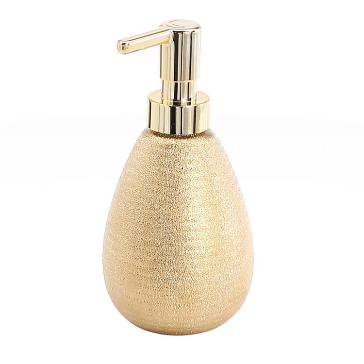 Soap Dispenser, Gedy AD80-87, Soap Dispenser, Gold, Made From Pottery