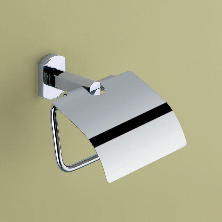 Gedy 7825-13 Toilet Paper Holder with Cover Chrome 0.66 L x 5.6 W
