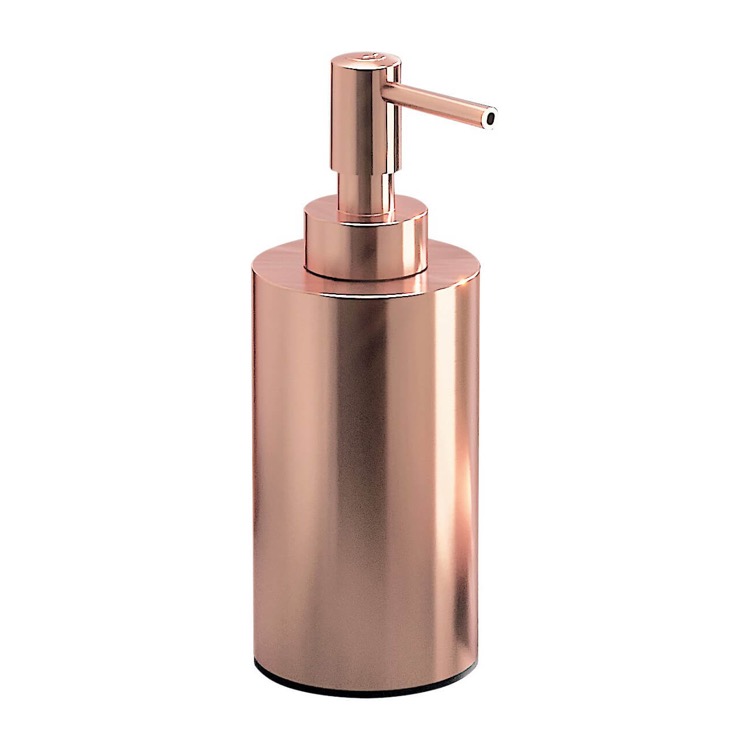 Soap Dispenser, Gedy EE80-15, Rose Gold Finish Free Standing Soap Dispenser