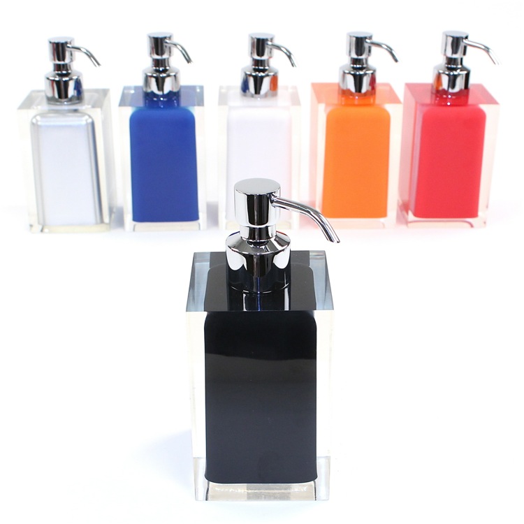 GEDY Dispenser Sapone Portasapone Liquido in Resina colore Argento -  RA81/73 Serie G-Rainbow