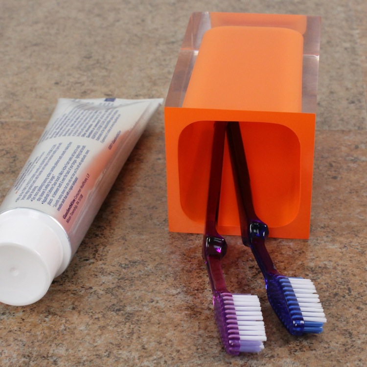 Gedy 6798-42 Marrakech Tooth Brush Holder Pearl 1.1 L x 3.4 W White 1.1 L x 3.4 W Nameek's 