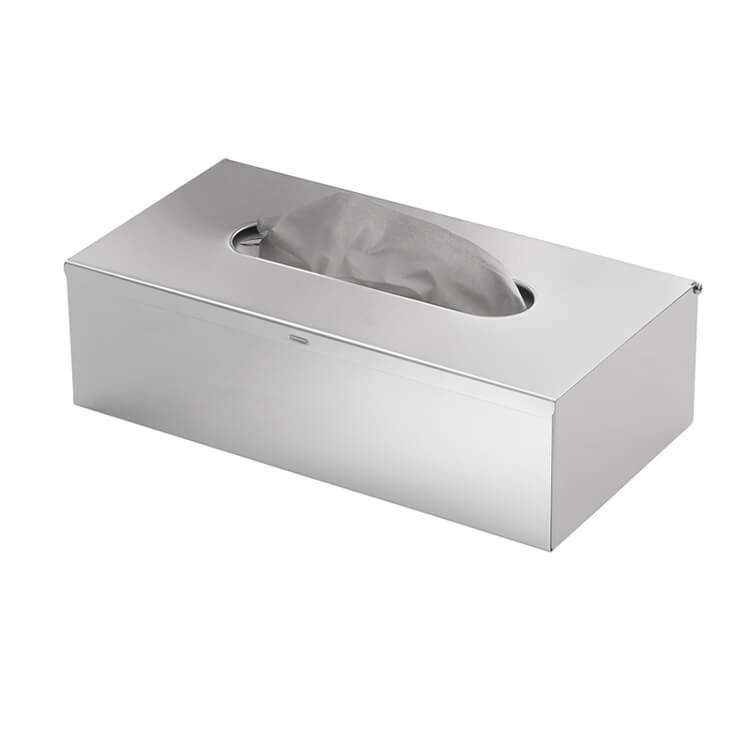 Tissue Box Cover, Gedy 2308-38, Rectanglular Stainless Steel Wall Tissue Box Holder