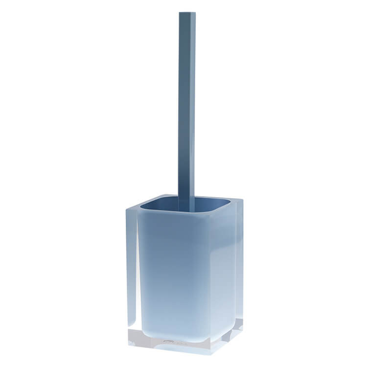 Toilet Brush, Gedy RA33-86, Sky Blue Thermoplastic Resins Toilet Brush Holder