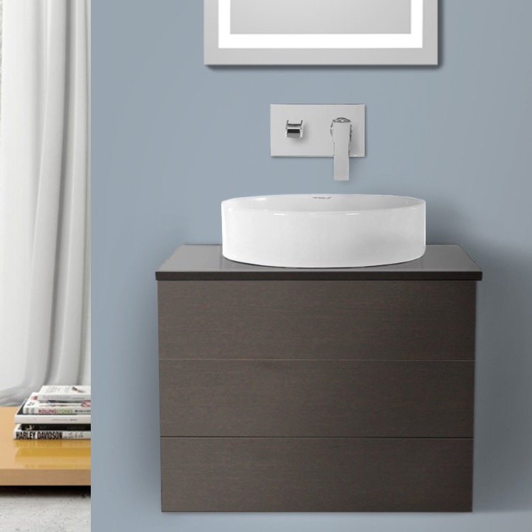 Iotti Tn18 Bathroom Vanity Time Nameek S Bathroom Vanity Iotti Tn18 24 Inch Wenge Vessel Sink Wall Mounted