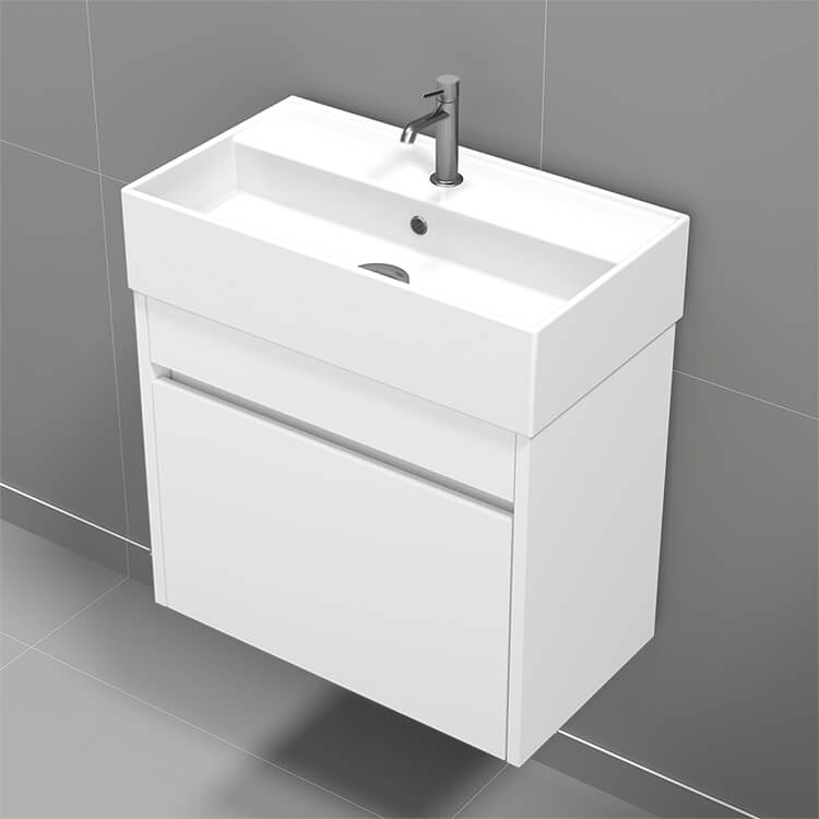 Bathroom Vanity, Nameeks MINI6, Small Bathroom Vanity, Floating, Modern, 24