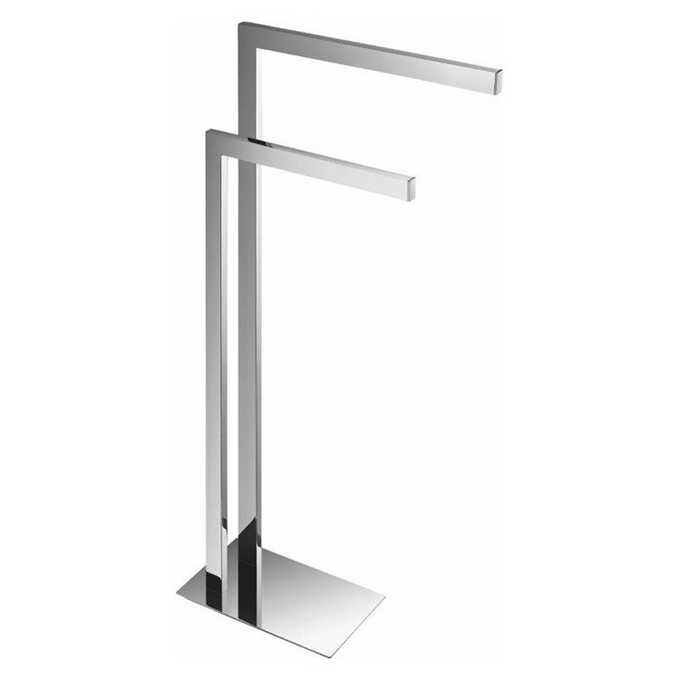 Nameeks Nameeks General Hotel 2 Bars Floor Standing Towel Stand in Chrome