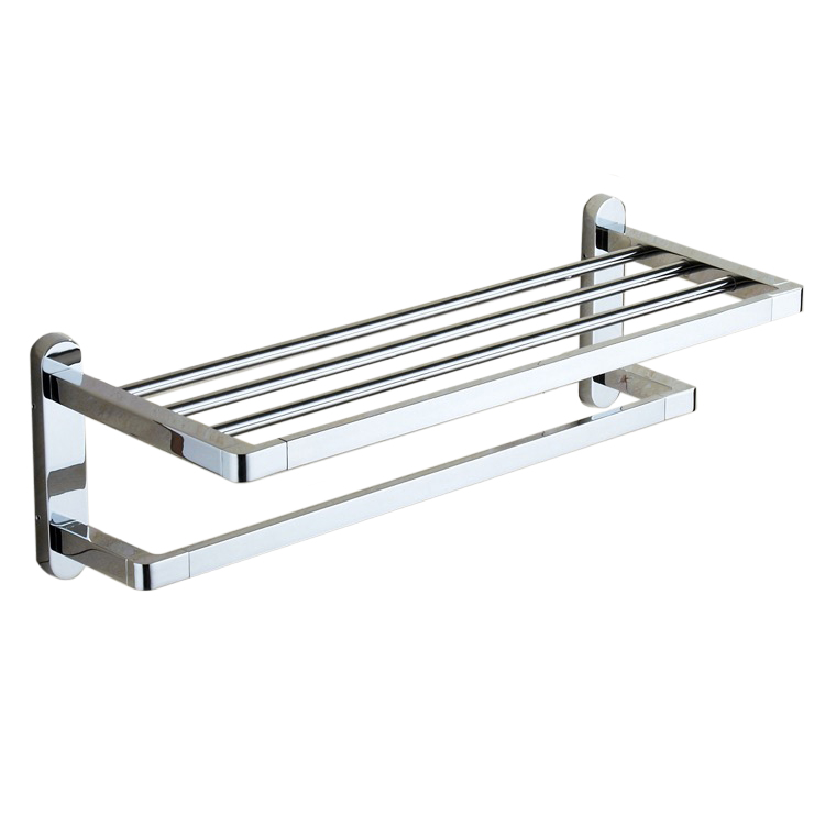 Nameeks Nameeks General Hotel Double Tiered Wall Mounted Towel Rack in Chrome Nameeks Nameeks General Hotel Double Tiered Wall Mounted Towel Rack in Chrome