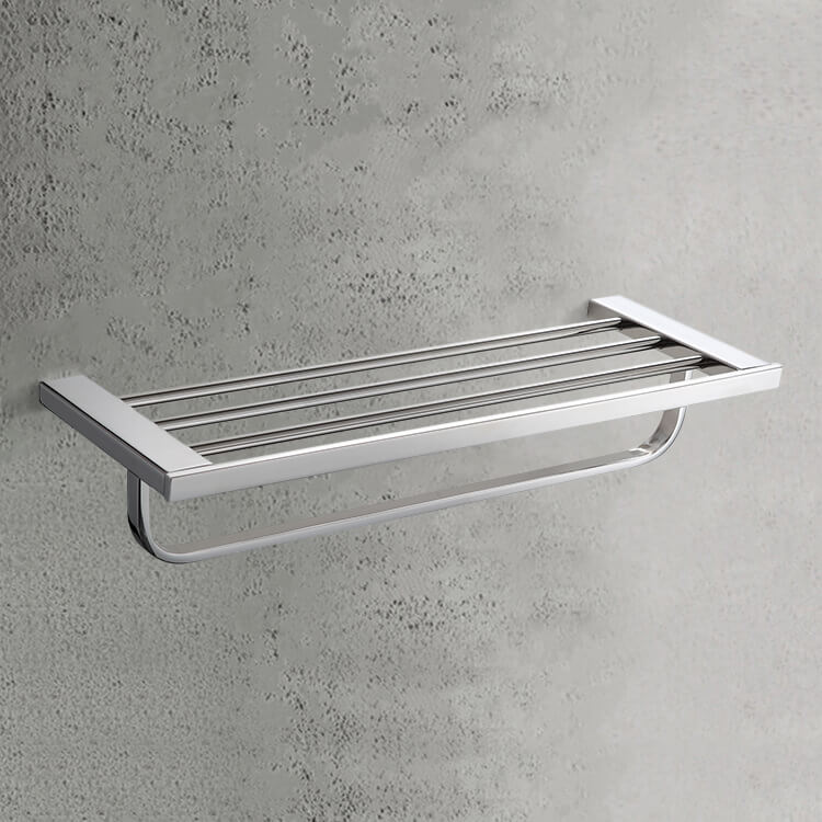 Nameeks Nameeks General Hotel Wall Mounted Towel Rack in Chrome Nameeks Nameeks General Hotel Wall Mounted Towel Rack in Chrome