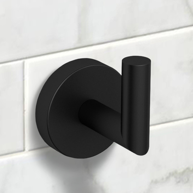 matte black shower hook