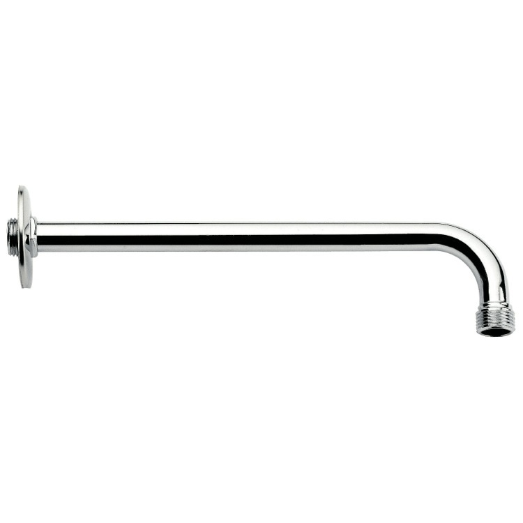 Shower Arm, Remer 343-40US-CR, Chrome 16 Inch Shower Arm With Flange