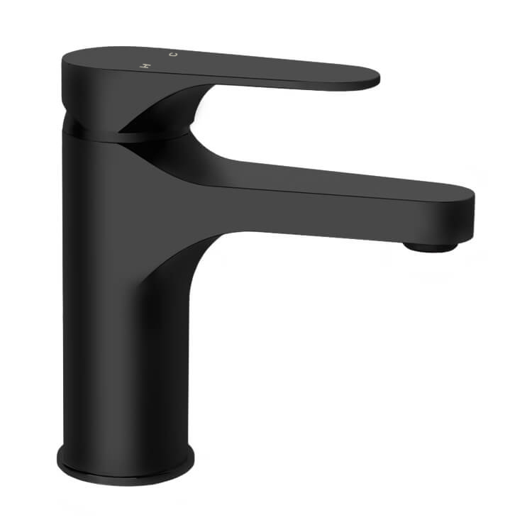 Bathroom Faucet, Remer L11USNL-NO, Matte Black Single Hole Bathroom Faucet