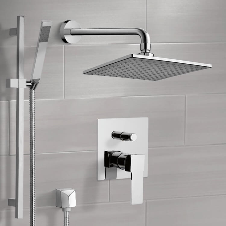 Shower Faucet, Remer SFR7112, Chrome Shower System with 8