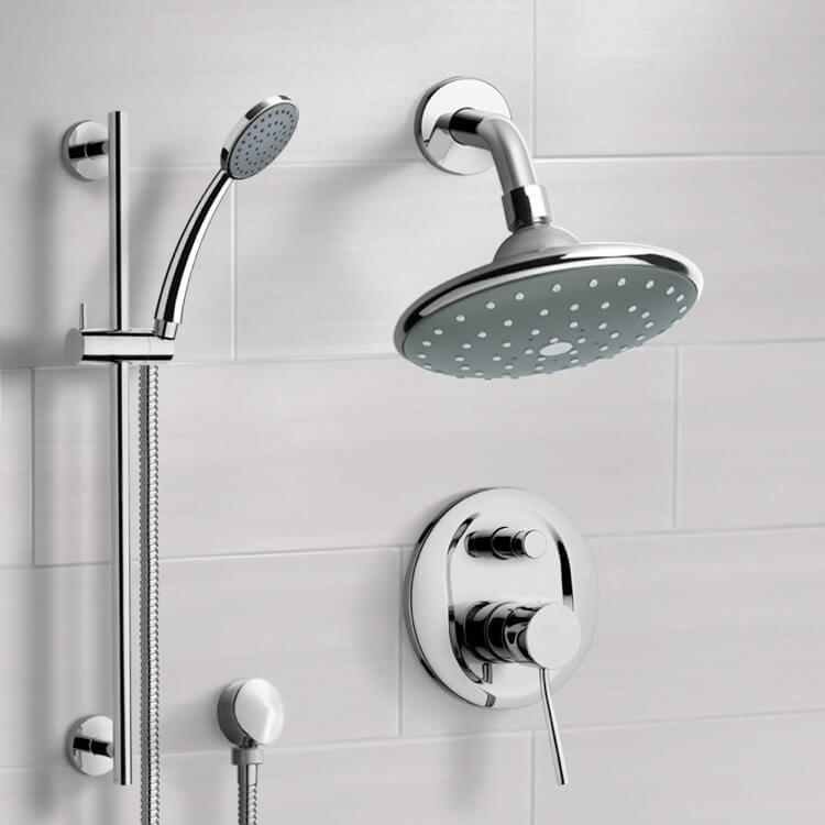 Shower Faucet, Remer SFR7191, Chrome Shower System with 6