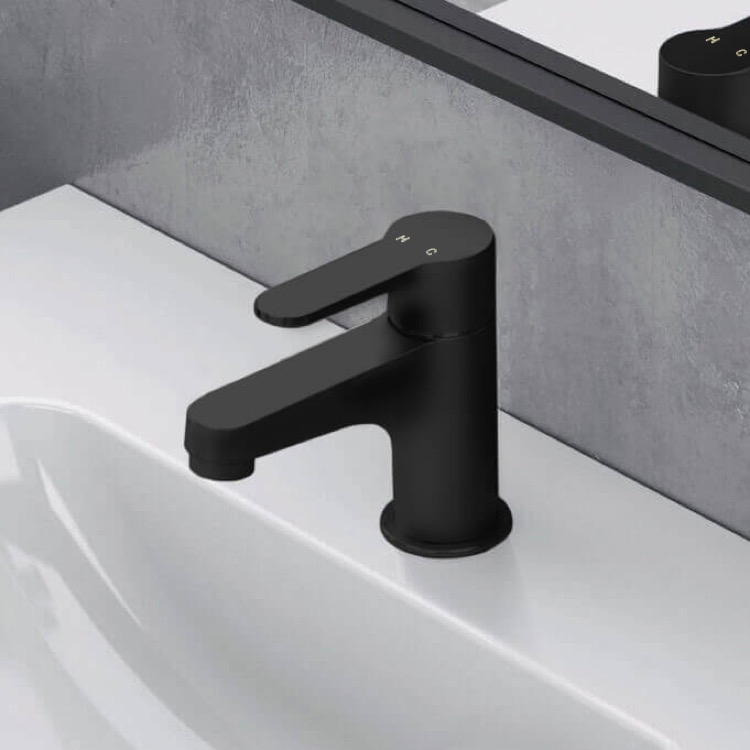 Bathroom Faucet, Remer W11SUSNL-NO, Matte Black Single Hole Bathroom Faucet