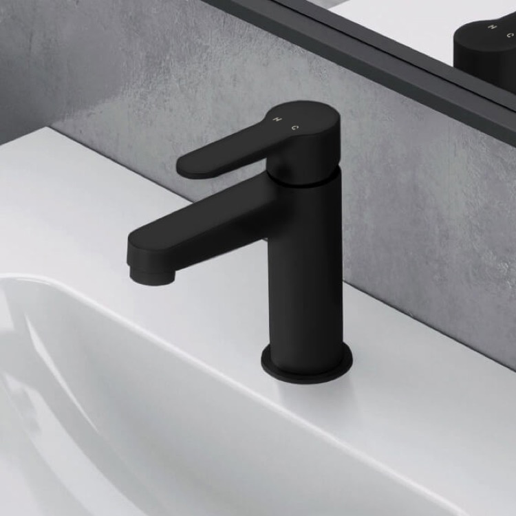 Bathroom Faucet, Remer W11USNL-NO, Matte Black Single Hole Bathroom Faucet