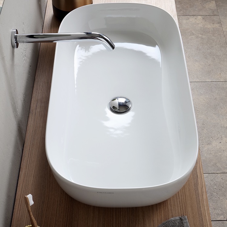 Scarabeo 1803-No Hole Bathroom Sink, Glam | Nameek's