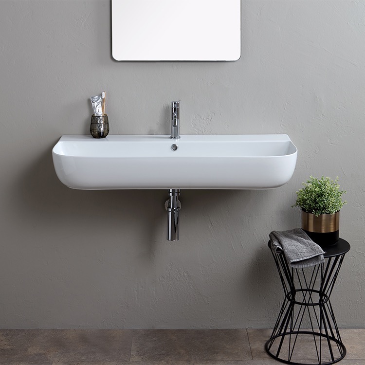 Scarabeo 1813-One Hole Bathroom Sink, Glam | Nameek's
