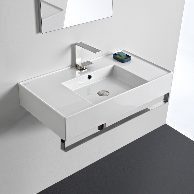 Scarabeo 5123 Tb Bathroom Sink Teorema 2 Nameek S - Nameeks Teorema Wall Mounted Bathroom Sink In White Scarabeo 5123 Tb Bathroom Sink Teorema 2 Nameek S - Nameeks Teorema Wall Mounted Bathroom Sink In White