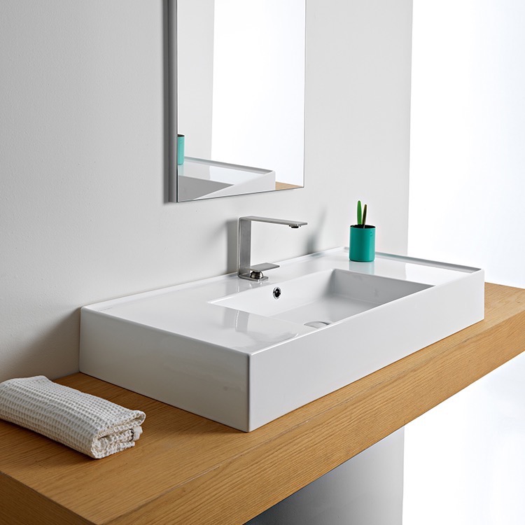 Scarabeo 5124-One Hole Bathroom Sink, Teorema 2 | Nameek's