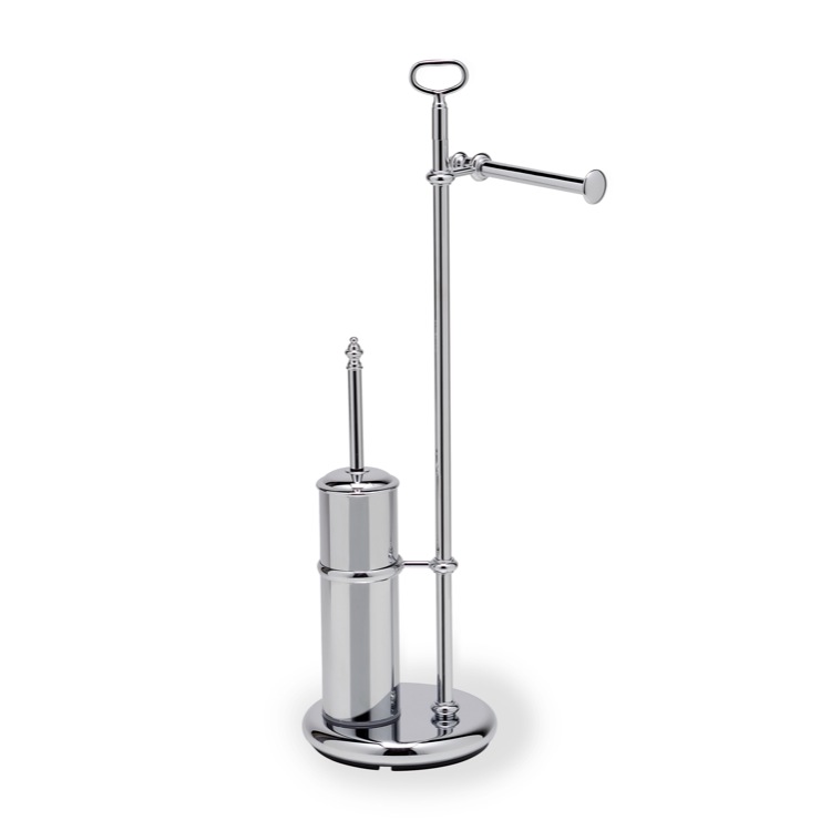 Bathroom Butler, StilHaus EL20-08, Free Standing Classic-Style 2-Function Bathroom Butler in Chrome