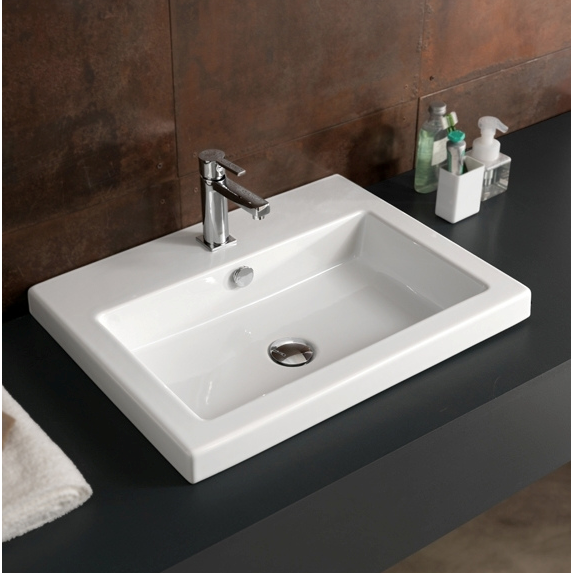 Tecla Can01011 Bathroom Sink Cangas, Rectangular Bathroom Sinks