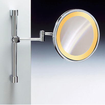 Windisch 99159 Makeup Mirror Incandescent Mirrors Nameek S Makeup Mirror Windisch 99159 Wall Mounted Chrome Or Gold Round Lighted 3x 5x