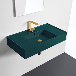 Green Bathroom Sinks